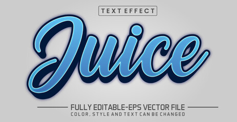 Editable text effect - Juice text effect