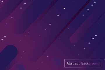 Poster - Abstract Background Purple and black use geometric shapes to create. Gradient layer of color and shadow. and has a white round shape