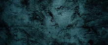 Scary Dark Walls, Concrete Cement Texture For Background. Dark Grunge Background With Scratches