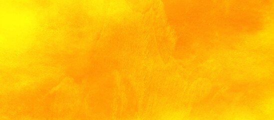 Wall Mural - Abstract decorative and bright orange or yellow background with paint, bright and shinny yellow or orange watercolor shades grunge background with space, yellow or orange background for any design.