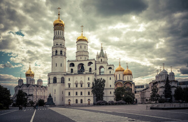 Wall Mural - Russian cathedrals and churches at Moscow Kremlin, Russia
