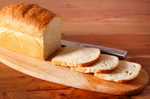 Homemade White Bread Loaf,