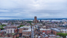 Drone View Of University Of Liverpool, Liverpool, UK