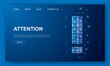 © Lifeking - Exclamation mark 3d polygonal website template. Alert design illustration concept. Low poly Attention symbol for homepage, promotion banner design.