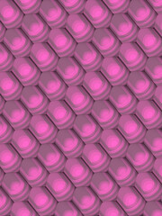 Poster - Geometric background of rounded rectangles in contemporary style. 3d rendering digital illustration