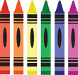 Vector Colored Crayons
