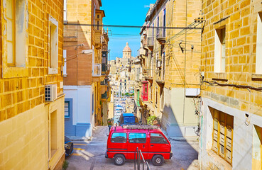 Wall Mural - Walk in Senglea, Malta