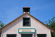 Recreation Of A Penitence School Building In The American West.