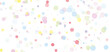 Colorful bubbles banner