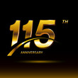 115 years golden anniversary logo celebration