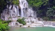 Kuang Si waterfall the most popular tourist attractions Lung prabang, Lao.