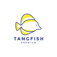 Wall Mural - abstract tang fish logo design