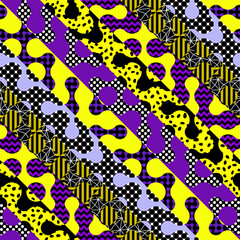Poster - Seamless vector pattern. Abstract square texture