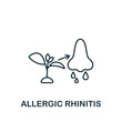 Allergic Rhinitis icon. Monochrome simple Allergy icon for templates, web design and infographics