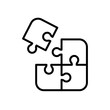 Puzzle - ikona wektorowa