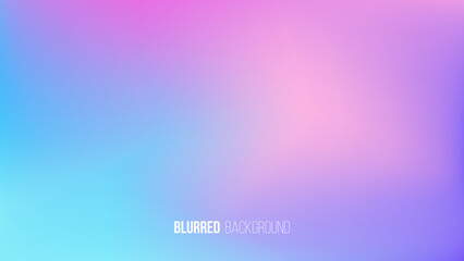 Leinwandbilder - Blurred background with light vibrant color gradient for your creative graphic design. Vector illustration.