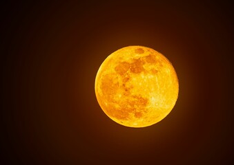 Sticker - Full moon with yellow light