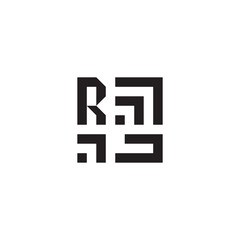 RJ abstract initial symbol which is good for digital branding or print