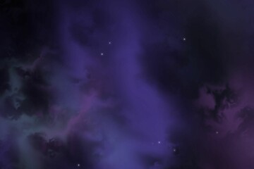 Wall Mural - A Night Sky Space Background Multicoloured Sun Stars Nebula