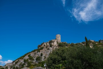 Canvas Print - Historical fortress Citadel Pocitelj. Castle in Bosnia and Herzegovina in valley of river Neretva.