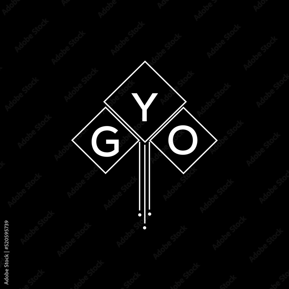 Gyo Background GYO letter logo design with white background in illustrator, GYO vector ...