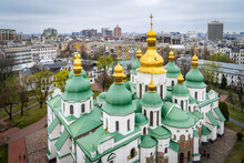 The Golden Domes Of The St. Sophia Cathedral Complex, UNESCO World Heritage Site, Kyiv (Kiev), Ukraine