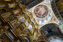 The Interior Of The Holy Dormition Cathedral Of Ukrainian Orthodox Church, Kyiv (Kiev), Ukraine