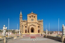The Basilica Of The National Shrine Of The Blessed Virgin Of Ta' Pinu At Gharb In Gozo, Republic Of Malta