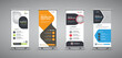 © merabbi - Professional roll up stand banner template design roll up vertical banner template design