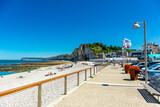 Fototapeta Krajobraz - Strandspaziergang an der schönen Alabasterküste bei Yport - Normandie - Frankreich