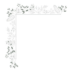 leaves frame, graphic design element