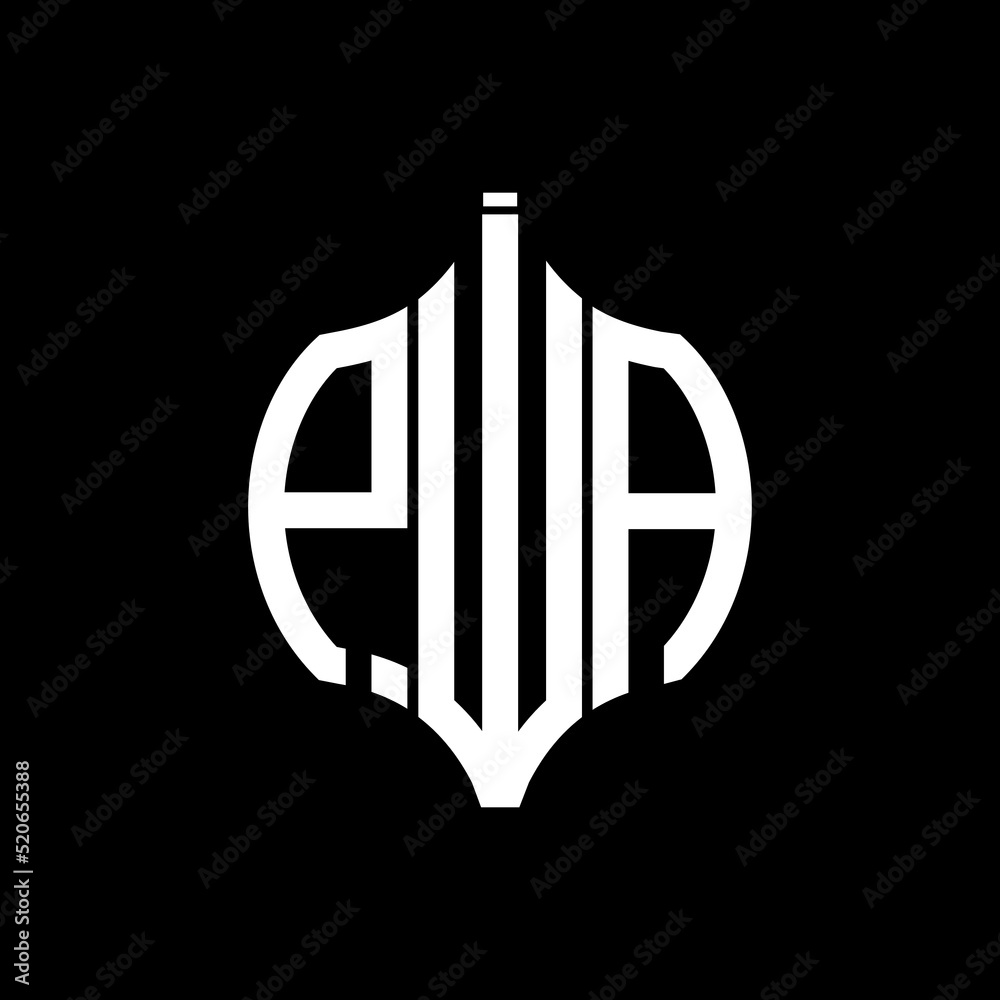 PWA letter logo. PWA best black background vector image. PWA Monogram logo  design for entrepreneur and business. Stock Vector | Adobe Stock, image size:1000x1000