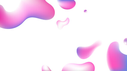 Wall Mural - liquid flow pastel 3d neon lava lamp vector geometric white background for banner, card, ui design o