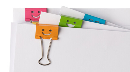 Poster - Multicolored paper clips