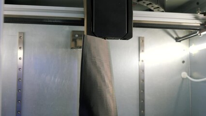 Poster -  Advanced equipment. Media.New equipment at the factory for working with metal cutting.