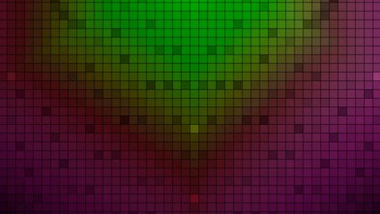 Aufkleber - Pixel animation pattern with distortions. Motion. Electronic image made of squares or pixels with distortions. Moving pattern of computer squares or pixels
