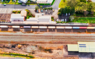 Canvas Print - D Taree railway station top down