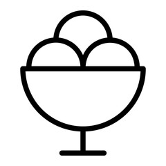 ice cream line icon