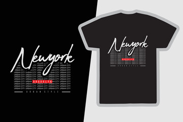 New york illustration typography. perfect for designing t-shirts, shirts, hoodies, poster, print