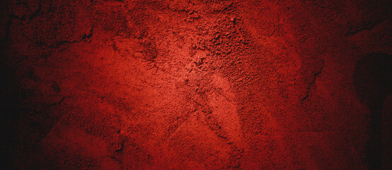 Wall Mural - Dark red Wall Texture Background. Halloween background scary. Red and Black grunge background with scratches