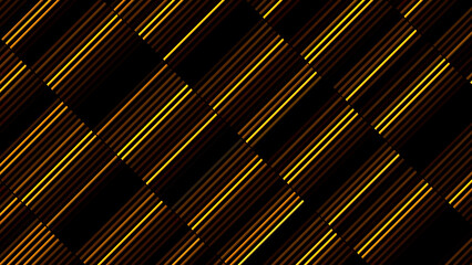 Poster - Bright sparkling lights.Motion. Dark flashing multicolored parts in abstraction that glow like a constructor.