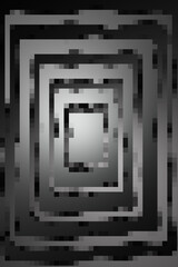 Poster - black and white abstract illustration background with geometric shapes