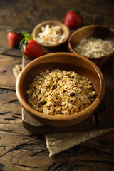 Sticker - Traditional freshly made granola with ingredients