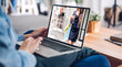 © Art_Photo - Portrait of woman relax use technology of laptop computer for fashion online shopping.Young girl enjoy shopping time summer sale and buy something purchases at home.online shopping concept