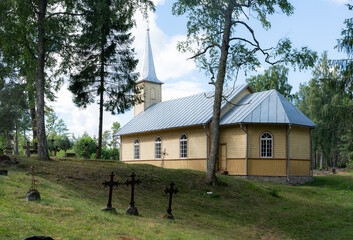 Wall Mural - church in hiiumaa, estonia, europe