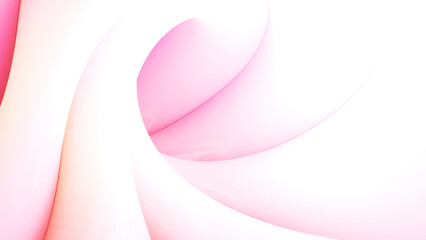 Poster - Pink background. Design. Pink jelly, as if in abstraction, twists inwards in stripes.