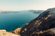 Incredible sightseeing view in Santorini, Oia, Greece. Panoramica view in Santorini.