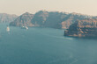 Incredible sightseeing view in Santorini, Oia, Greece. Panoramica view in Santorini.
