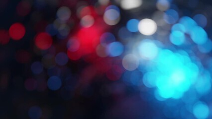 Wall Mural - This is a stock motion graphic that shows swirling highlights creating bright bokeh on a seamless loop.