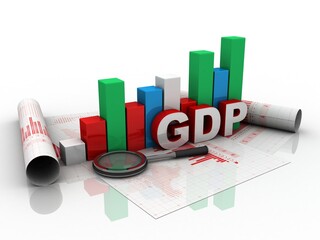 Poster - 3d rendering Stock market online business concept. business Graph search